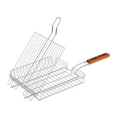 Решетка-гриль универсальная Hot Pot высококачественная сталь с пищевым покрытием 25х25х4 см - фото 3