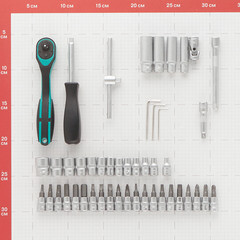 Набор инструментов универсальный Stels (14099) (47 шт.) - фото 5