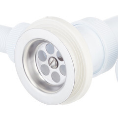 Сифон для ванны Wirquin Pro 1 1/2х40 мм регулируемый с выпуском d70 мм с переливом с соединением 40/50 мм (30718061) - фото 6