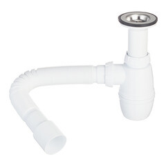 Изображение товара Сифон для раковины и мойки Wirquin Pro Tour Eiffel 1 1/2х40 мм с выпуском d70 мм с соединением 40/50 мм (30718763)