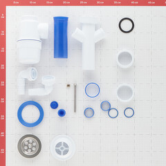 Сифон для раковины и мойки Wirquin Virplast 1 1/2х40 мм с выпуском d70 мм с двойным отводом (30986144) - фото 3