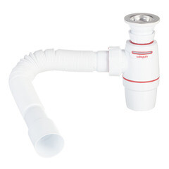 Изображение товара Сифон для раковины Wirquin Neo Air System 1 1/4х40 мм с выпуском d63 мм с соединением 40/50 мм (30987079)