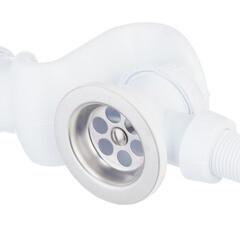 Сифон для ванны Wirquin Pro 1 1/2х40 мм с выпуском d70 мм с переливом с соединением 40/50 мм (30718060) - фото 5