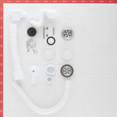 Сифон для ванны Wirquin Pro 1 1/2х40 мм с выпуском d70 мм с переливом с соединением 40/50 мм (30718060) - фото 2