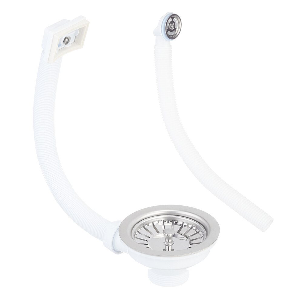 Изображение товара Выпуск для мойки Wirquin 3 1/2 с переливом нержавеющая сталь (30987086) Изображение товара Выпуск для мойки Wirquin 3 1/2 с переливом нержавеющая сталь (30987086)