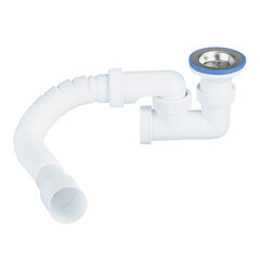 Изображение товара Сифон для душевого поддона Wirquin Virplast 1 1/2х40 мм с выпуском d70 мм с соединением 40/50 мм (30982460)