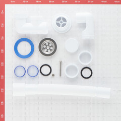 Сифон для душевого поддона Wirquin Virplast 1 1/2х40 мм с выпуском d70 мм с соединением 40/50 мм (30982460) - фото 2