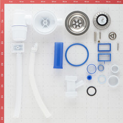 Сифон для мойки Wirquin Virplast 3 1/2х40 мм с выпуском d114 мм с отводом с переливом с фильтр-пробкой (30987089) - фото 4