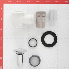 Сифон для душевого поддона Wirquin Tourbillon слив d50 выход d40 мм (34020201) - фото 3