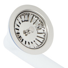 Сифон для двойной мойки Wirquin Virplast 3 1/2х40 мм с выпуском d114 мм с отводом с переливом с фильтр-пробкой (30987088) - фото 4