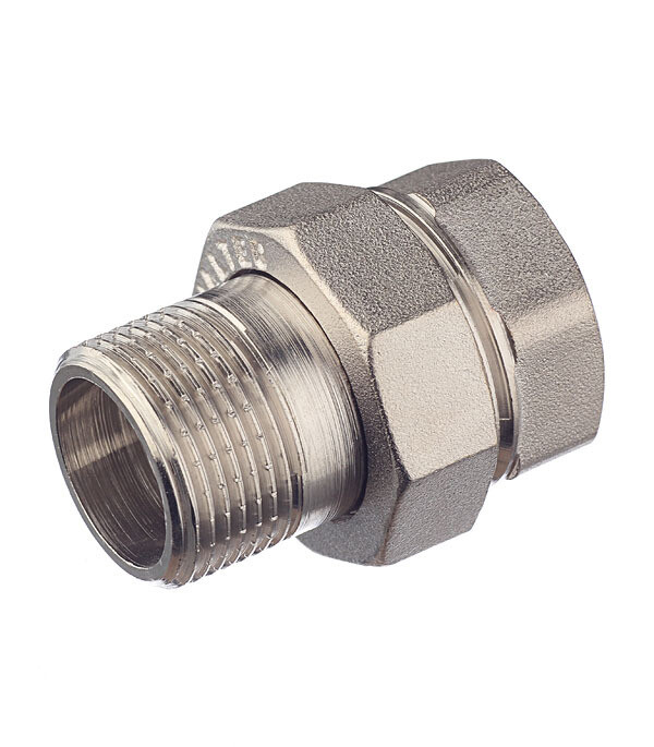 Изображение товара Американка прямая Valtec 3/4 ВР(г) х 3/4 НР(ш) латунная (VTr.341.N.0005)