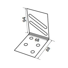 Уголок фиксирующий для дверного профиля UA-75A 2 мм - фото 4