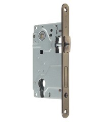 Замок врезной Palladium 285 AB универсальный под цилиндр античная бронза - фото 1