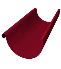 Изображение товара Желоб водосточный Grand Line металлический d125 мм 2,5 м красное вино RAL 3005