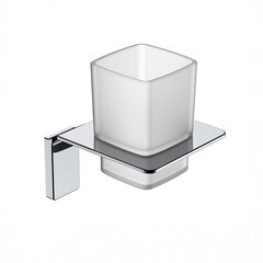 Стакан для ванной Iddis Slide с держателем стекло матовый/металл хром (SLISCG1i45)