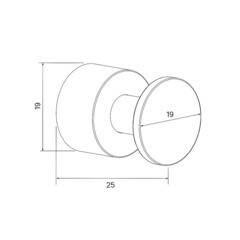 Крючок для ванной Iddis Optima Home одинарный на шуруп металл хром (4 шт.) (HOK4SC0i41) - фото 6