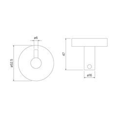 Крючок для ванной Iddis Sena одинарный на шуруп металл хром (SENSS10i41) - фото 7