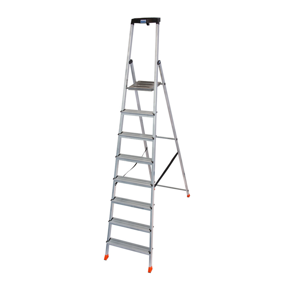 Изображение товара Алюминиевая стремянка Krause Safety 8 ступеней складная с рабочей высотой 3,7 м