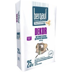 Штукатурка декоративная Bergauf Dekor Короед 2,5-3 мм 25 кг