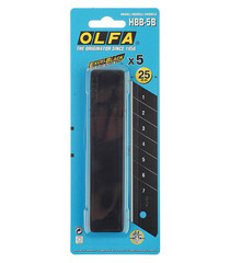 Лезвие для ножа Olfa 25 мм прямое (5 шт.) титановое покрытие - фото 3