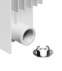 Радиатор биметаллический Global Style Plus 500 мм 12 секций 1" боковое подключение белый - фото 5