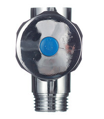 Вентиль латунный Valtec 1/2 ВР(г) х 3/4 НР(ш) х 1/2 НР(ш) для подключения бытовой техники хром (VT.255.N.04) - фото 3