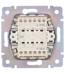 Переключатель Legrand Valena двухклавишный встраиваемый слоновая кость (695604) - фото 3