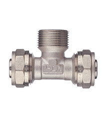 Тройник VALTEC (VTm.333.N.260626) 26 обж(ц) х 1 НР(ш) х 26 обж(ц) - фото 3