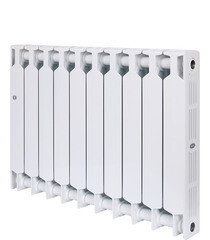 Радиатор биметаллический Rifar Supremo 500 мм 10 секций 3/4 боковое подключение белый - фото 4
