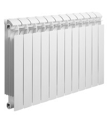 Радиатор биметаллический Global Style Plus 500 мм 12 секций 1" боковое подключение белый - фото 1