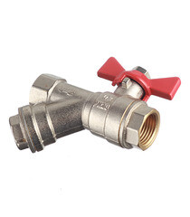 Кран шаровой латунный Valtec 1/2 ВР(г) х 1/2 ВР(г) бабочка с фильтром прямой (VT.293.N.04) - фото 4