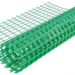 Сетка пластиковая заборная Дачник 1х10 м зеленая ячейка 50х50 мм