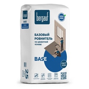 Ровнитель (наливной пол) первичный Bergauf Base 25 кг — купить в Нижнем Новгороде: цены, характеристики, отзывы и фото в интернет-магазине Петрович.