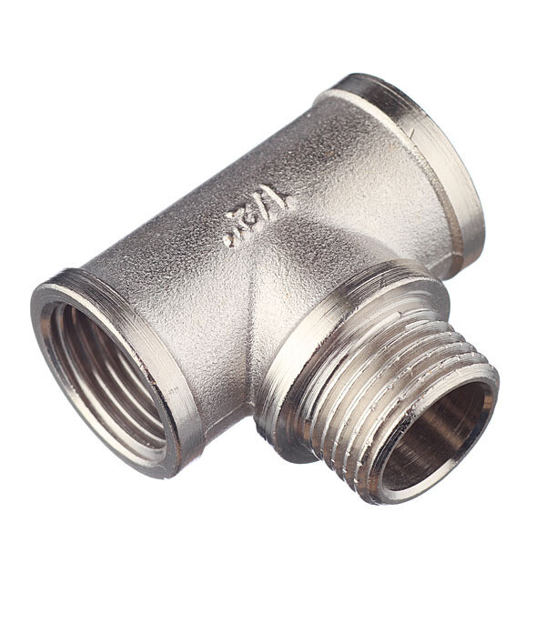 Изображение товара Тройник Valtec 1/2 ВР(г) х 1/2 НР(ш) х 1/2 ВР(г) латунный (VTr.132.N.0004)