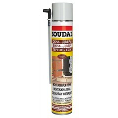 Пена монтажная бытовая Soudal летняя 300 мл