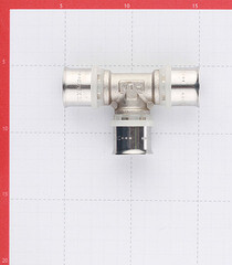 Тройник VALTEC (VTm.231.N.262626) 26(пресс) х 26(пресс) х 26(пресс) - фото 4