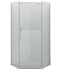 Душевой уголок Erlit Comfort хром 100х100х200 см пятиугольник стекло прозрачное 6 мм (ER10110V-C1) - фото 1
