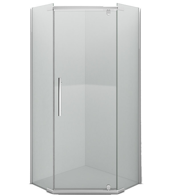 Изображение товара Душевой уголок Erlit Comfort 100х100х200 см пятиугольный прозрачный стекло хром