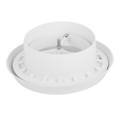 Анемостат приточно-вытяжной регулируемый Era с фланцем и стопорным кольцом d125 мм белый - фото 3