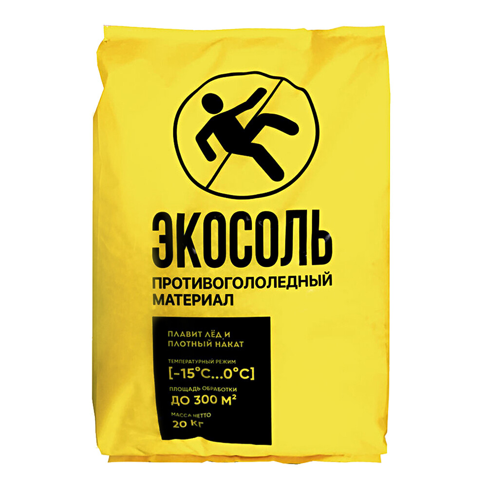 Изображение товара Реагент противогололедный Ecosol -15 °С 20 кг для обработки территорий