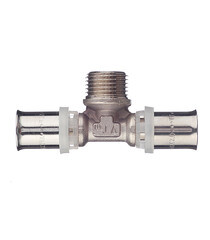 Тройник VALTEC (VTm.233.N.160416) 16(пресс) х 1/2 НР(ш) х 16(пресс) - фото 2