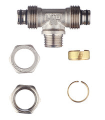Тройник VALTEC (VTm.333.N.200420) 20 обж(ц) х 1/2 НР(ш) х 20 обж(ц) - фото 3