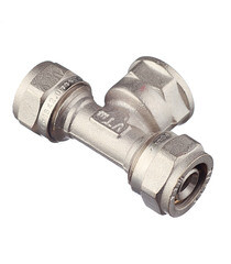 Тройник VALTEC (VTm.332.N.160416) 16 обж(ц) х 1/2 ВР(г) х 16 обж(ц) - фото 2