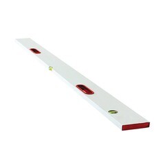 Правило-уровень алюминиевое 2 м 2 глазка Hesler - фото 1