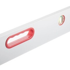 Правило-уровень алюминиевое 2 м 2 глазка Hesler - фото 7