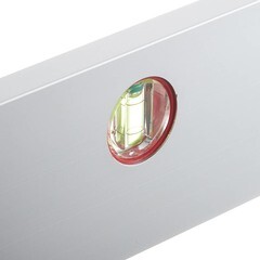 Правило-уровень алюминиевое 2 м 2 глазка Hesler - фото 6