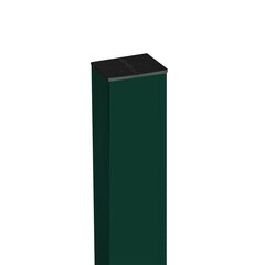 Столб для забора 62х55х1,4 мм 2,5 м зеленый мох RAL 6005