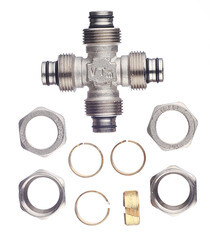 Крестовина VALTEC (VTm.341.N.202020) 20 обж(ц) х 20 обж(ц) х 20 обж(ц) х 20 обж(ц) - фото 2