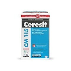 Клей для плитки и керамогранита Ceresit СМ 11 серый (класс С1) 5 кг