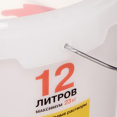 Ведро строительное полимерное Петрович без крышки 12 л - фото 3